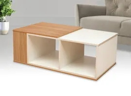 Austin Center Table - White And Saharawalnut (LF-AUST-CT-SWW-S)