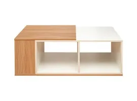 Austin Center Table - White And Saharawalnut (LF-AUST-CT-SWW-S)