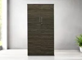 Flash 2 Door Wardrobe - Dark Walnut (LF-FLASH-2WD-DWN-S)