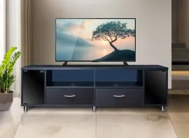 Rio TV Stand 60" - Black (LF-LCDRIO-BLK-S)