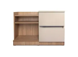 Louvre Bed Side Cupboard - Left Side (LF-LOUVRE-BSC-L-S)