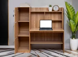 Lynton Study Table - Sahara Walnut (LF-LYNT-STU-SHW-S)