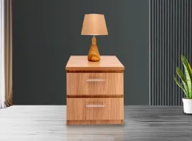 Montana Bedside Cupboard - Sahara Walnut