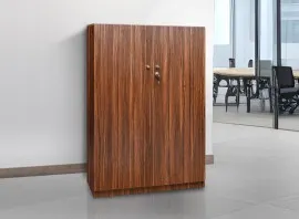 Office Cupboard - Medium - Walnut Color (LF-OFI-OC-002-WN-S)