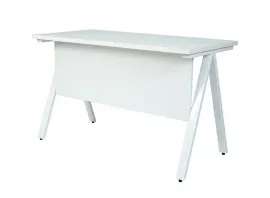 Iron Leg Office Table - White (LF-OFI-ST-002-WH-S)