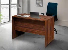 Office Writing Table With 2 Drawers (4 Feet) - Walnut Color (LF-OFI-WT-004-WN-S)