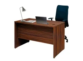 Office Writing Table With 2 Drawers (4 Feet) - Walnut Color (LF-OFI-WT-004-WN-S)