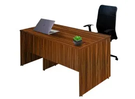 Office Writing Table With Drawer & Cupboard (5 Feet) - Walnut Color (LF-OFI-WT-005-WN-S)