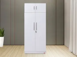 Oregon Wardrobe - LF-ORGN-W4B-WHT - Without Inner Drawer