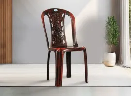 Nilkamal Amelia Plastic Chair - Rose Wood Colour (PF-AMELIA-NKL-RW-S)