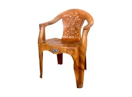 Nilkamal Diamond Plastic Chair - Pear Wood Colour (PF-DIAMOND-NKL-PW-S)