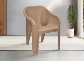Nilkamal Eeezy Plastic Chair - Beige Colour (PF-EEEZY-NKL-BG-S)