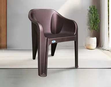 Nilkamal Eeezy Plastic Chair - Coffee Brown Colour (PF-EEEZY-NKL-CB-S)