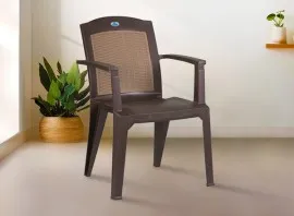 Nilkamal Flexi Plastic Chair - Coffee Brown Colour (PF-FLEXI-NKL-CB-S)