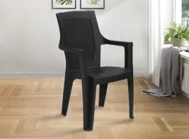 Nilkamal Mystique Plastic Chair - Black Colour (PF-MYSTIQUE-NKL-BL-S)