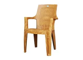 Nilkamal Mystique Plastic Chair - Pear Wood Colour (PF-MYSTIQUE-NKL-PW-S)