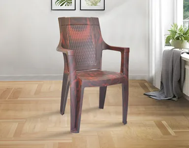 Nilkamal Mystique Plastic Chair - Rose Wood Colour (PF-MYSTIQUE-NKL-RW-S)