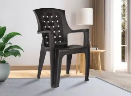 PHOENIX VINTAGE Plastic Chair - PF-VIN-CHR-BL-S (Black)