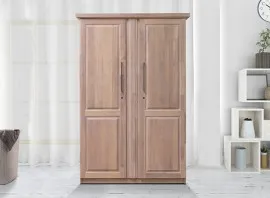 Berlin 2 Door Wardrobe - Washed White (WF-BERLIN-2WD-WW-S)