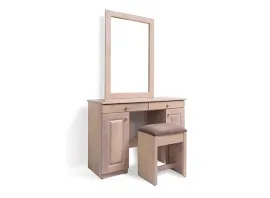 Berlin Dressing Table Stool - Washed White (WF-BERLIN-ST-WW-S)