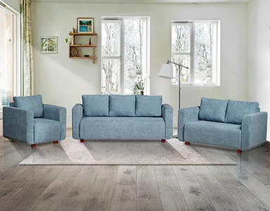 Bolton Sofa 3+2+1 - Blue Fabric (WF-BOLTON-BU-S)