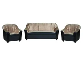 Devon Sofa 3+1+1 - Brown Fabric (WF-DEVON-311-BR-S)