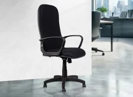 Fabric High Back Chair H014-BL-S - Black