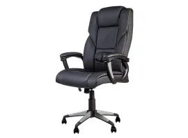 PVC High Back Chair H029-BL-S - Black