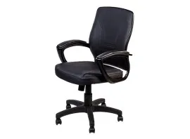 PVC Low Back Chair L021-BL-S - Black