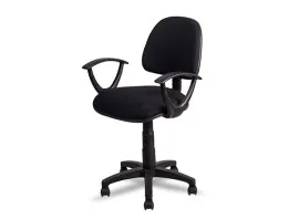 Fabric Typist Chair T009-BL-S - Black