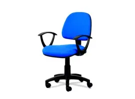 Fabric Typist Chair T009-BU-S - Blue