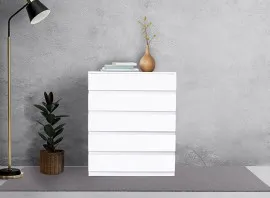 Empress Chest Of Drawer (Brilliant White) - WF-EMPRESS-5COD-S