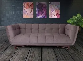 Isolde Sofa - 3-Seater (Brown) - WF-ISOLDE-3S-BR-S