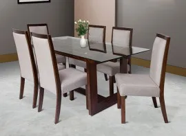 Mayfair Dining Set - 6 Seater Table Only (Mahogany) - WF-MAYFAIR-TBL-S