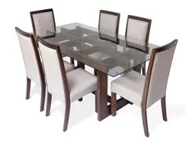 Mayfair Dining Set - 6 Seater Table Only (Mahogany) - WF-MAYFAIR-TBL-S