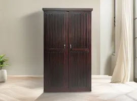 Oxford 2 Door Wardrobe - Dark Maroon (WF-OXFORD-2WD-S)