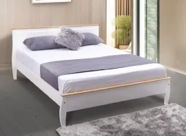 Preston White Colour Queen Bed
