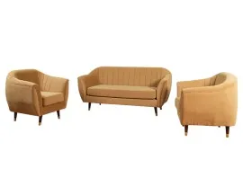 Queen Sofa 3+1+1 - Brown (WF-QUEEN-311-BR-S)
