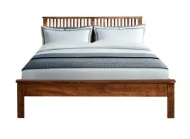 River Queen Size Bed - Light Brown (WF-RIVER-75X60-S)