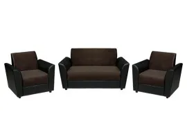 Sky Sofa 2+1+1 - Brown Fabric (WF-SKY-211-BR-S)