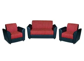 Sky Sofa 2+1+1 - Maroon Fabric (WF-SKY-211-MR-S)