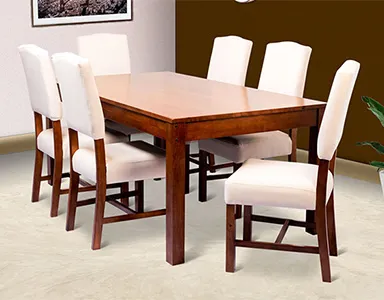 Trafalgar Dining Set - 6 Seater Table Only (Brown) - WF-TRAFALGAR-TBL-S