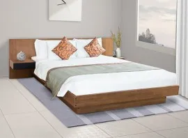 Tranquil Queen Size Bed - WF-TRANQUIL-BDQ-S (Brown)