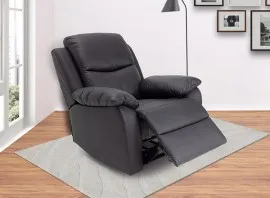 Carson Electric Recliner 1-Seater Sofa (Black) - WFI-CARSON-BL-S