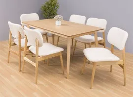 Derren Dining Chair - 6 Seater - Chair Only (Natural Oak) - WFI-DERREN-CHR-S