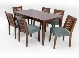 Lyon Dining Table - 6 Seater - Table Only (Walnut) - WFI-LYON-TBL-S