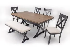 Marcy Dining Bench - 6 Seater - Bench Only (Black) - WFI-MARCY-BENCH-S