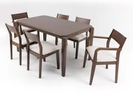 Norman Dining Chair - 6 Seater - Chair Only (Dark Brown) - WFI-NORMAN-CHR-S
