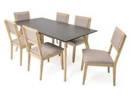 Pistonia Dining Chair - 6 Seater - Chair Only (Buttermilk/New Wedge 2) - WFI-PISTONIA-CHR-S