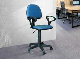 Fabric Typist Chair T001-BU-S - Blue
